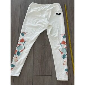 Adidas Sample PRIMEGREEN Floral Leggings 2X White Multicolor Rare Print NWT